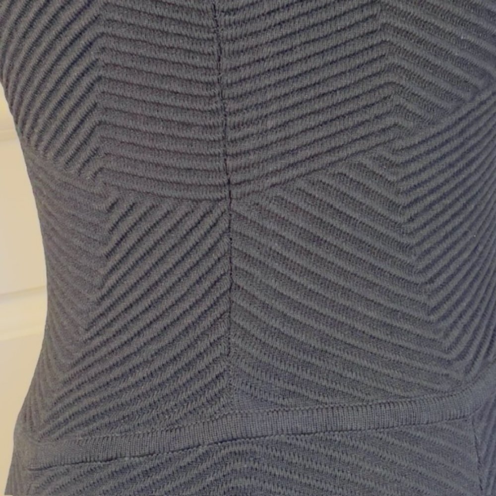 Ronny Kobo Torn LBD Ribbed Bandage Flare LBD Tank Dress Medium - Picture 2 of 7